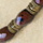 Faceted jasper with vermeil beads, 17