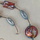 Venetian silver foil glass beads, 22