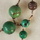 Turquoise and sterling with cut steel seed beads, 30